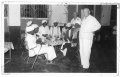Asmara,1940. Francesco Bellio al ristorante con i suoi autisti.